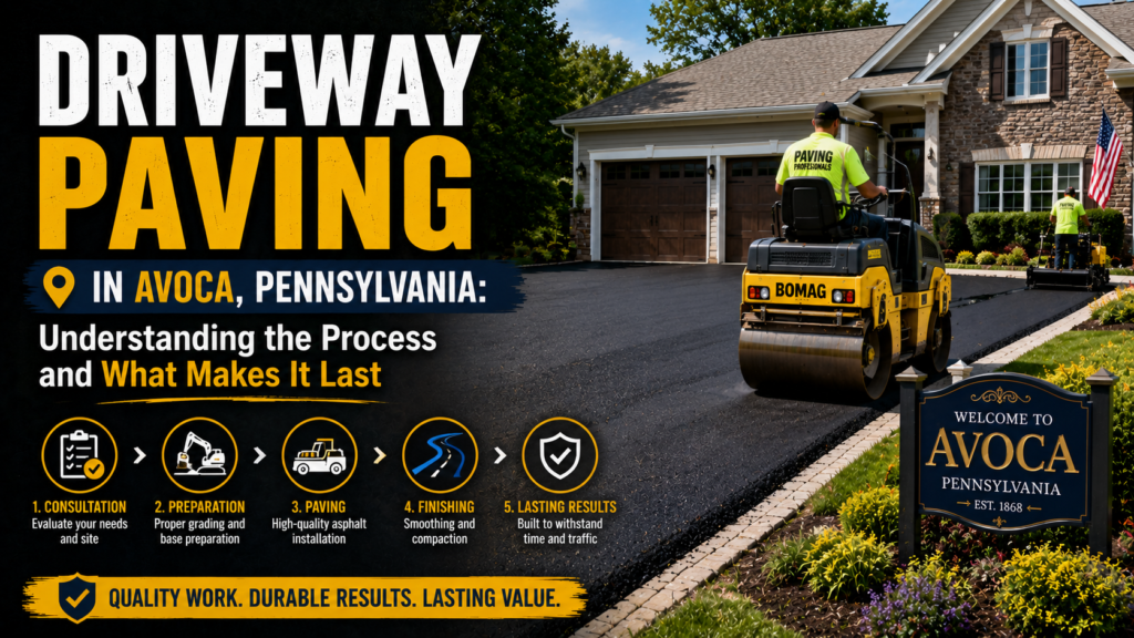 Driveway Paving in Avoca, Pennsylvania: Understanding the Process and What Makes It Last